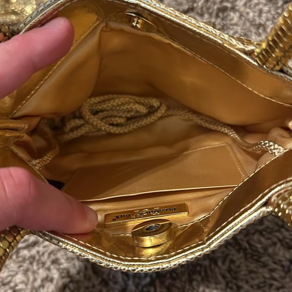 Preston and York gold bedazzled mini purse with clutch o - Picture 6 of 12